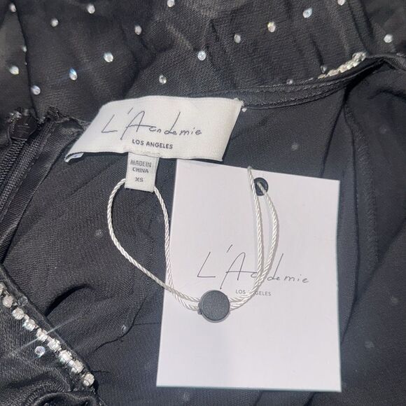 NWT Revolve L’Academie Emme Midi Dress in Black XS - Picture 14 of 15